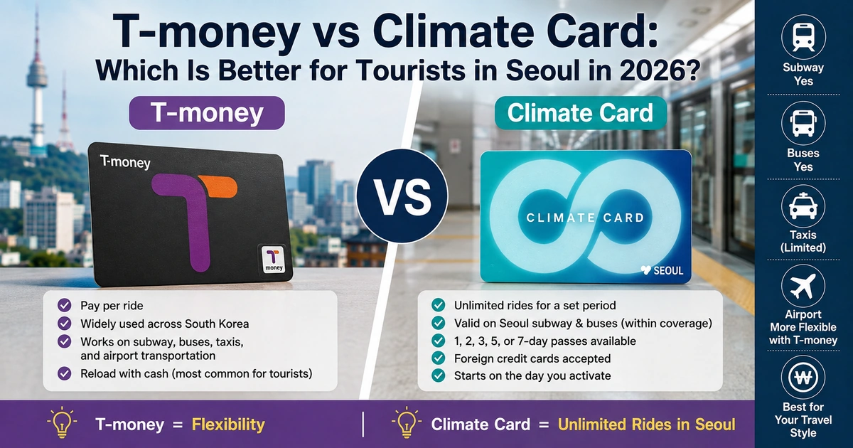How to top up T-money in Korea with a foreign credit card in 2026